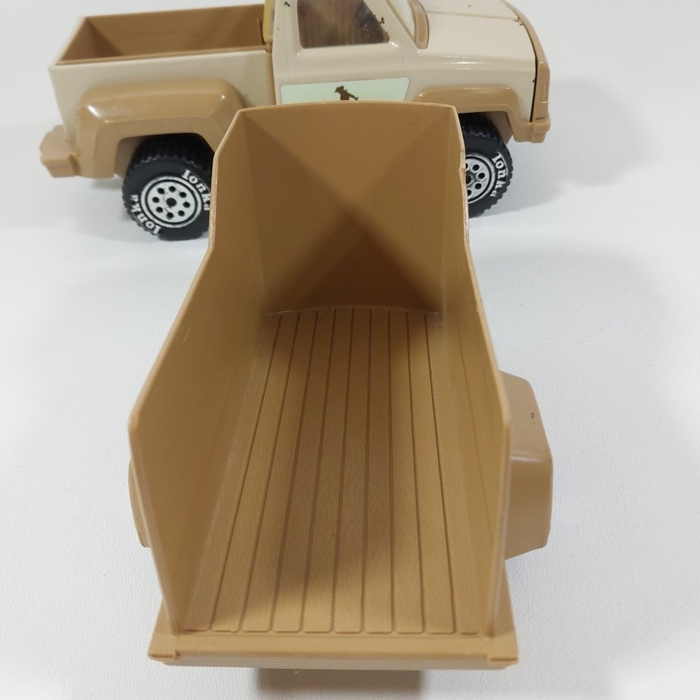 Vintage 1979 Tonka Buckin' Bronco Pick-Up Truck w/ Horse Trailer Tan #812562 - Picture 9 of 11